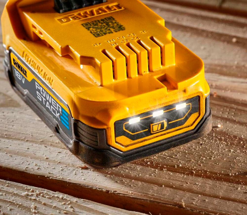 Набор аккумуляторов 2шт. DEWALT Powerstack DCBP034E2 Слайдер 18В 1.7Ач photo 0