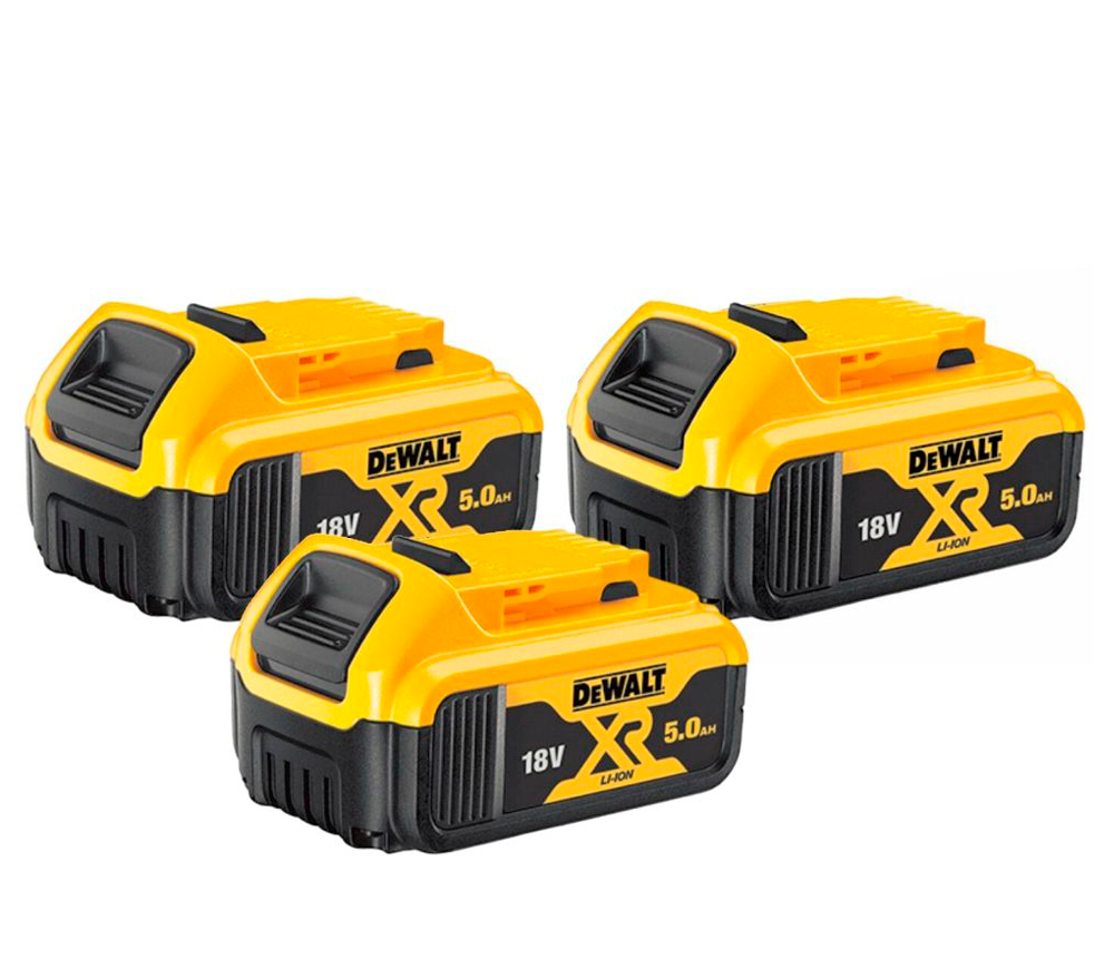 Набор аккумуляторов DEWALT DCB184P3 Слайдер 18В 5Ач photo