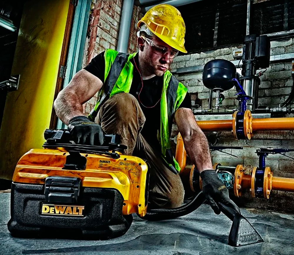 Пылесос промышленный аккумуляторный (без АКБ) DEWALT DCV584L-QW 18/220В 300вт 70мбар 7.5л photo 5