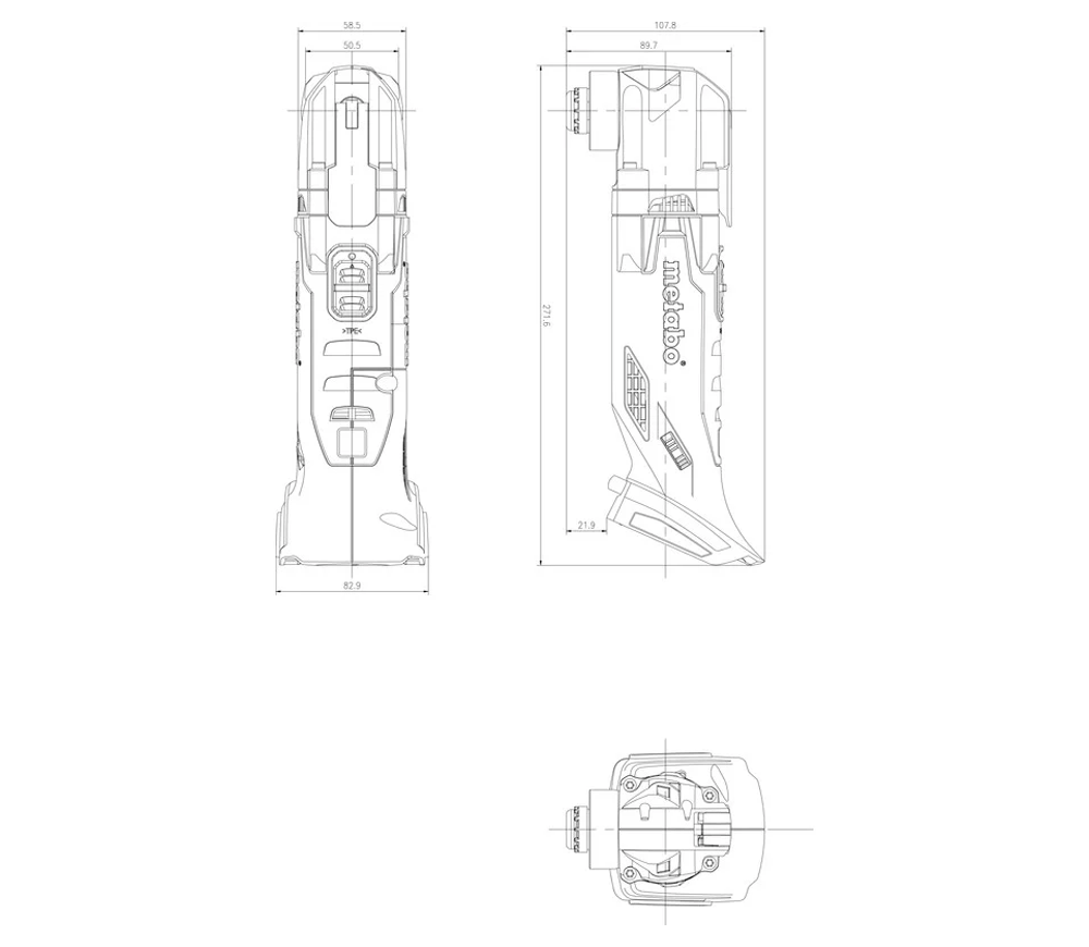 Реноватор аккумуляторный (Без АКБ) METABO MT 18 LTX 18В 18000кол/мин photo 2
