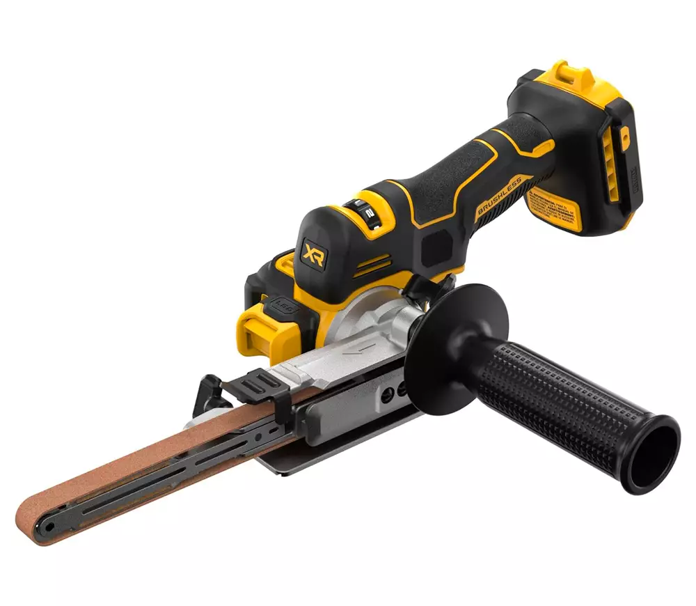 Mașină de șlefuit cu bandă cu acumulator (fără bat.) DEWALT DCM200NT-XJ  13 mm photo 3