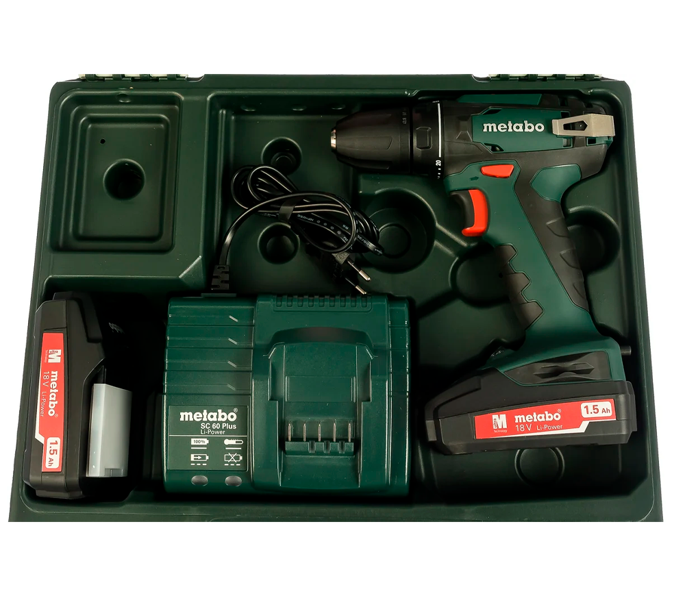 Mașină de înșurubat cu acumulator METABO BS 18 18V 1.5Ah photo 2