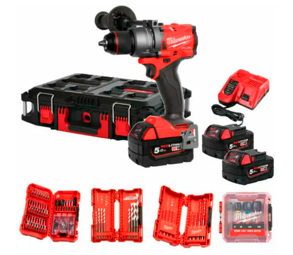 Mașină de înșurubat cu acumulator MILWAUKEE FPD3100P-502P 18V 5Ah photo