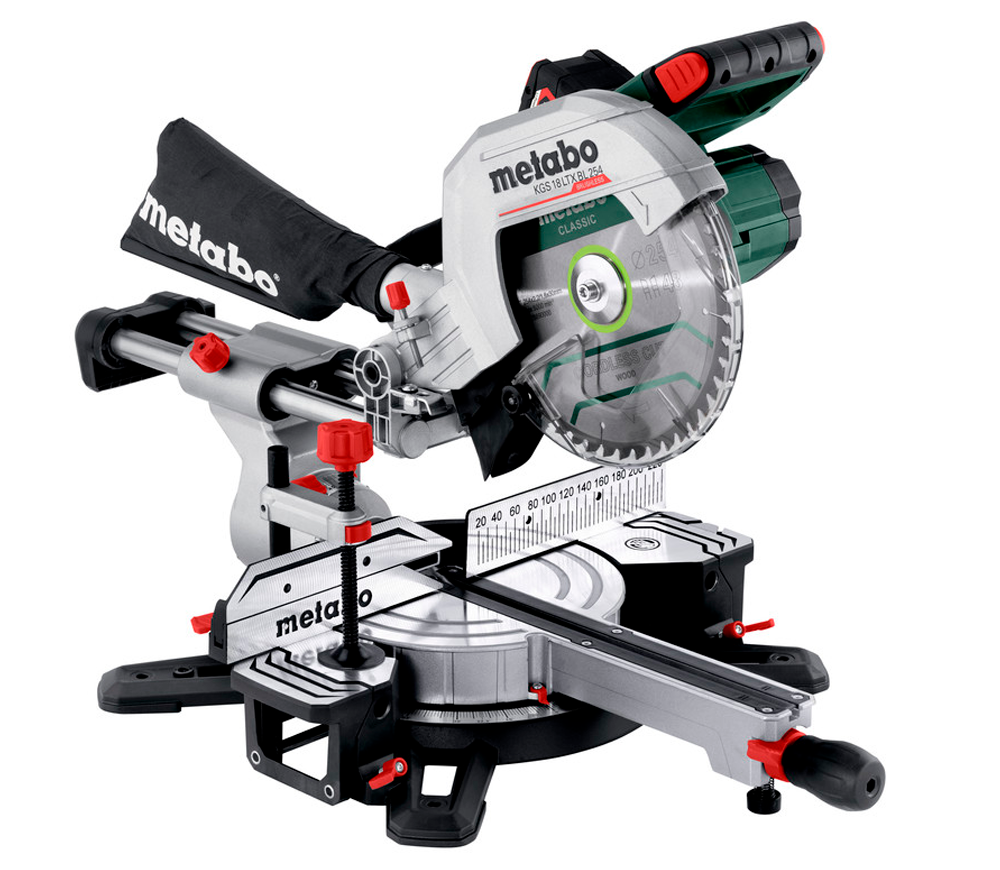 Торцовочная пила аккумуляторная METABO KGS 18 LTX BL 254 18В 4Ач 254мм photo
