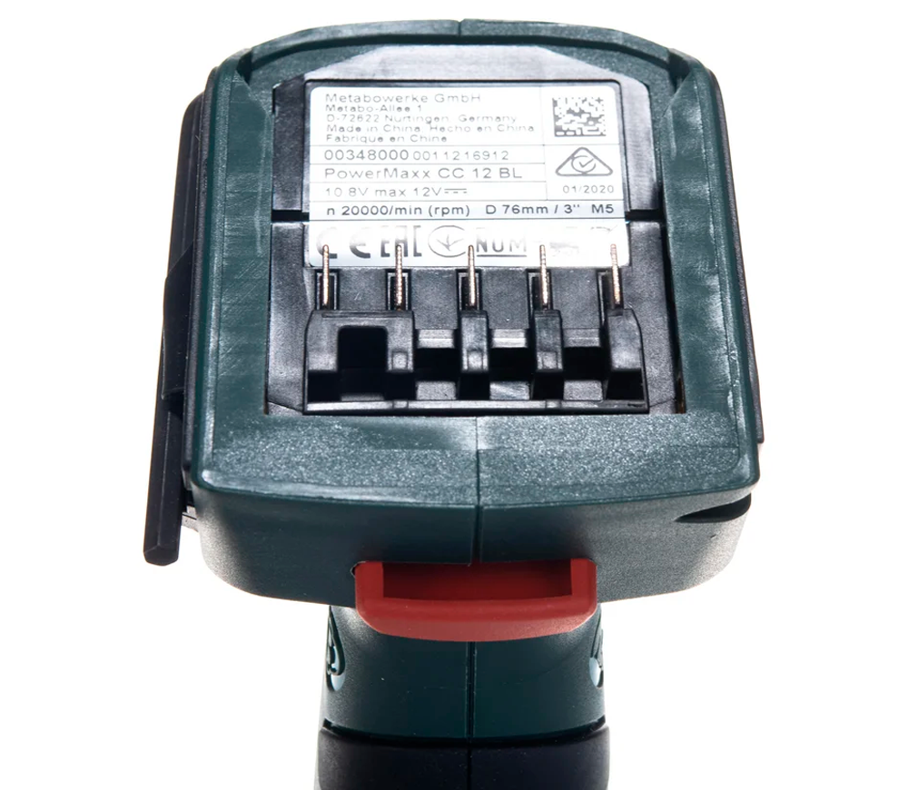 Угловая шлифмашина аккумуляторная (без АКБ) METABO 600348850 76мм 12В photo 4
