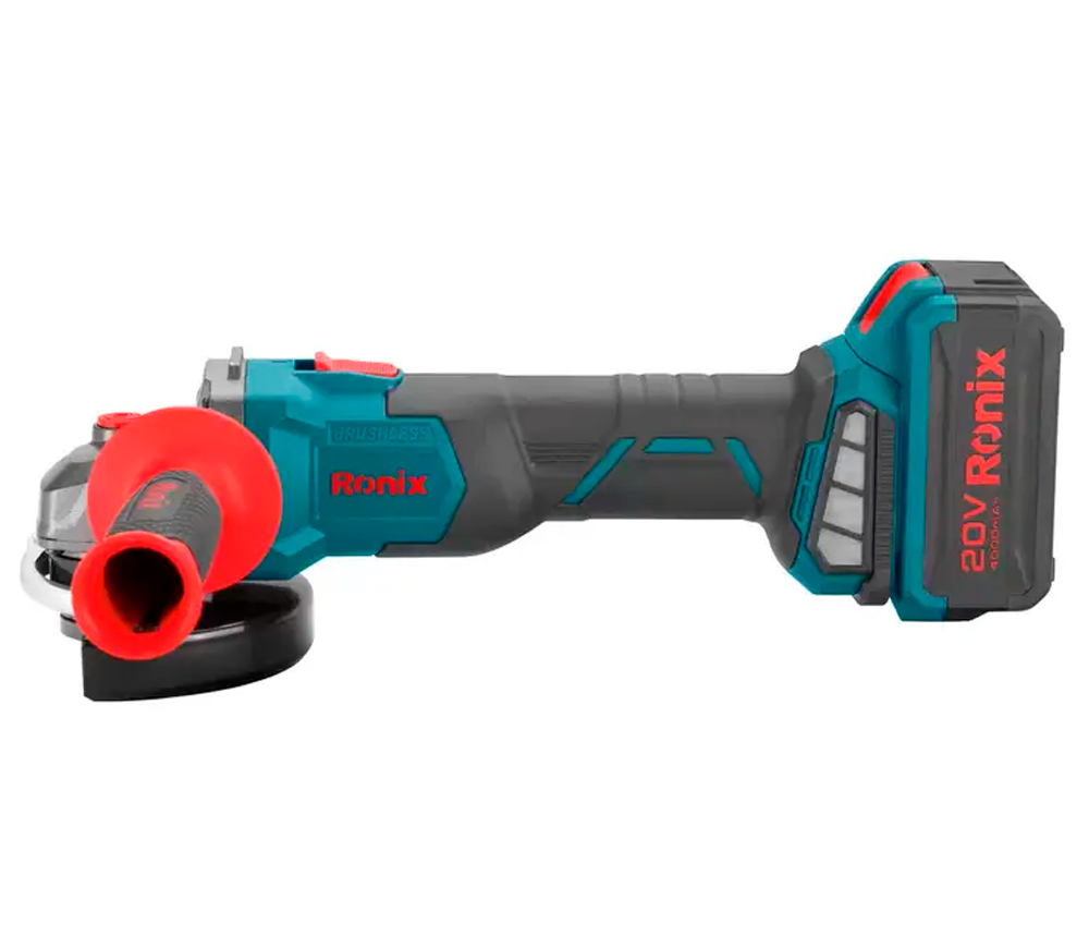 Угловая шлифмашина аккумуляторная RONIX 8901K 115 20В 4Ач photo 9