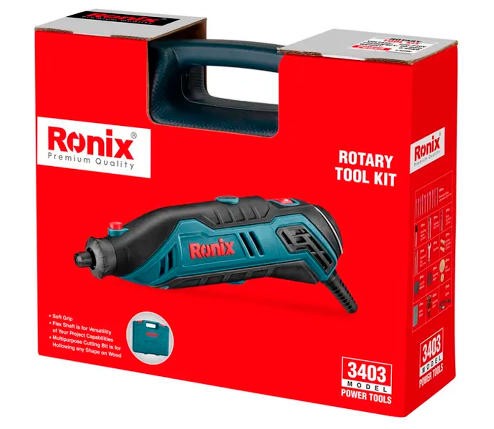 Шлифмашина прямая RONIX 3403 130вт photo 1
