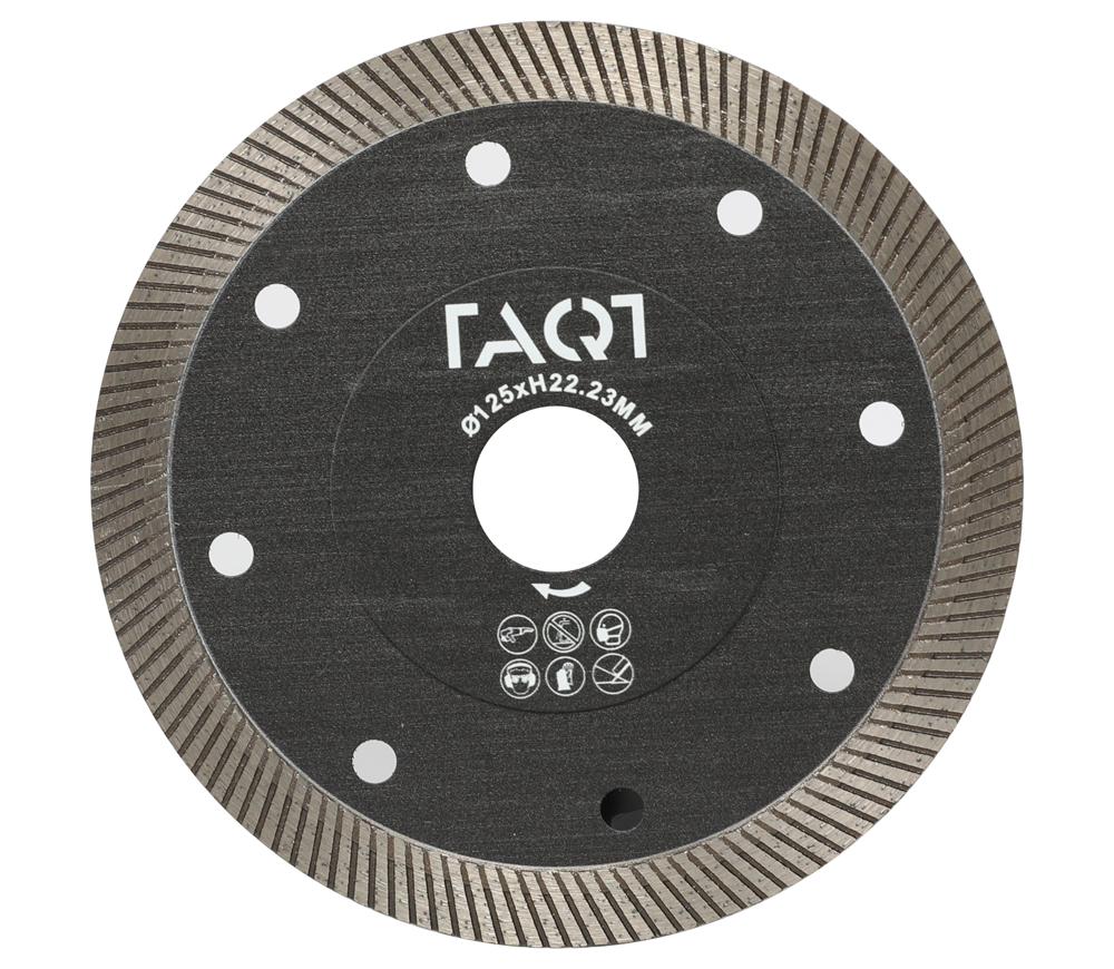 Disc de tăiat cu diamant TAQT TQBT125 125mm Turbo Ceramică/Porțelan/Marmură photo