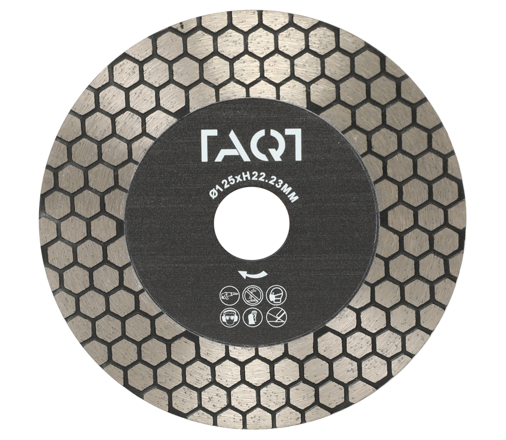 Disc de tăiat cu diamant TAQT TQBE125 VACUUM 2in1 125mm Turbo Ceramică/Porțelan/Marmură photo