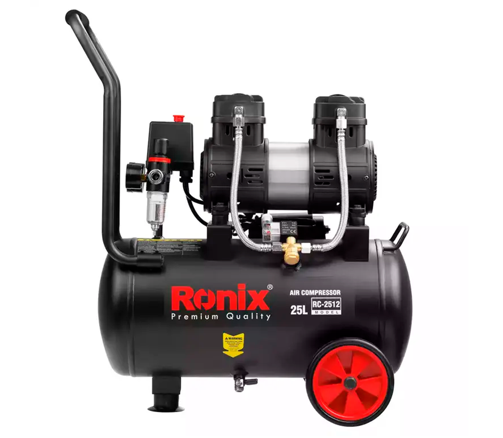 Компрессор безмасляный RONIX RC-2512 100л/мин 25л photo 0