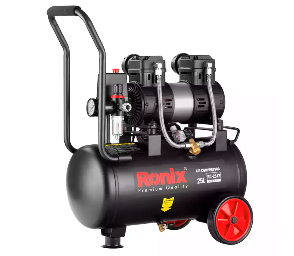 Компрессор безмасляный RONIX RC-2512 100л/мин 25л photo