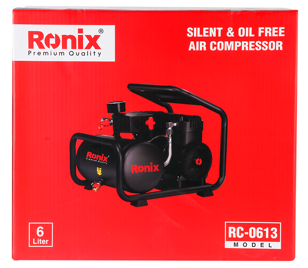 Компрессор безмасляный RONIX RC-0613 100л/мин 6л photo 6