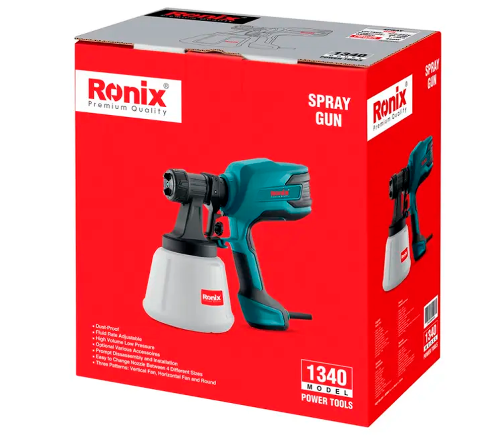 Краскопульт RONIX 1340 450вт 0.144бар photo 1