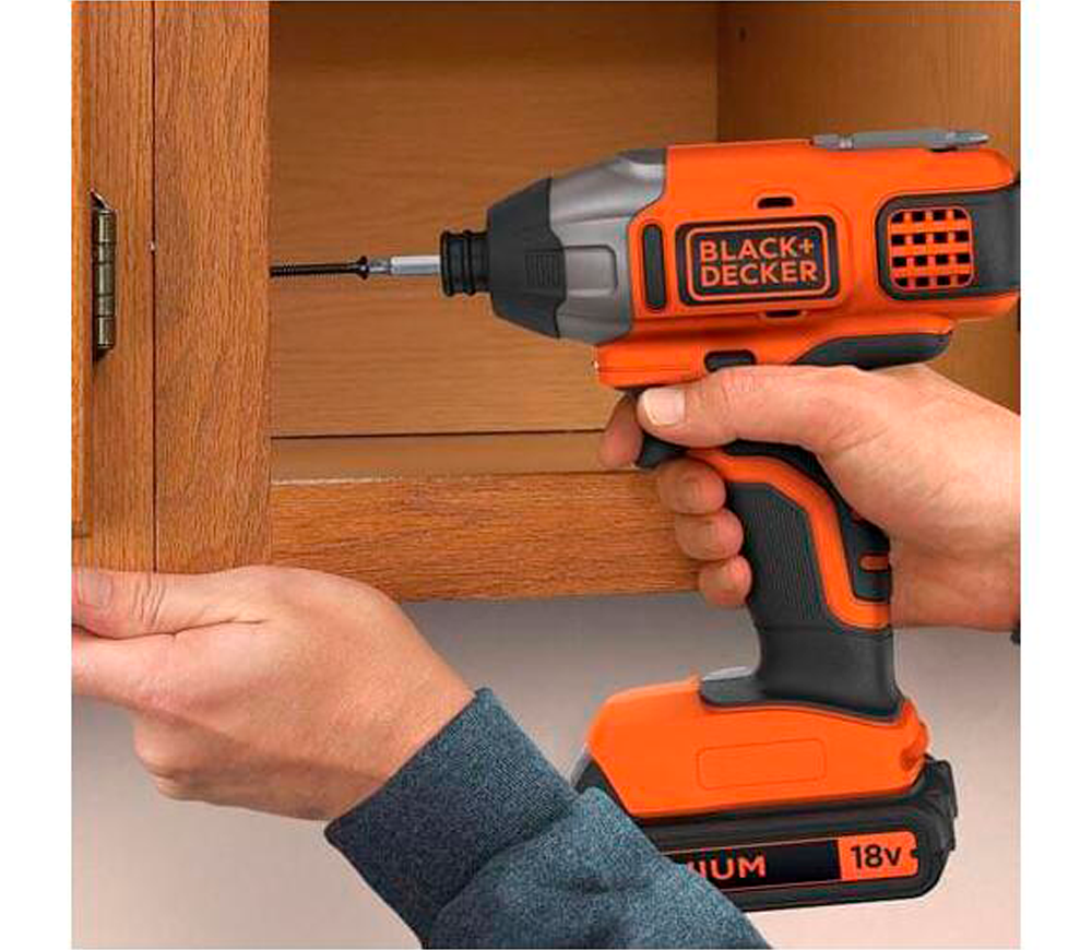Набор аккумуляторных инструментов BLACK&DECKER BCK21S1S 18В 1.5Ач photo 0