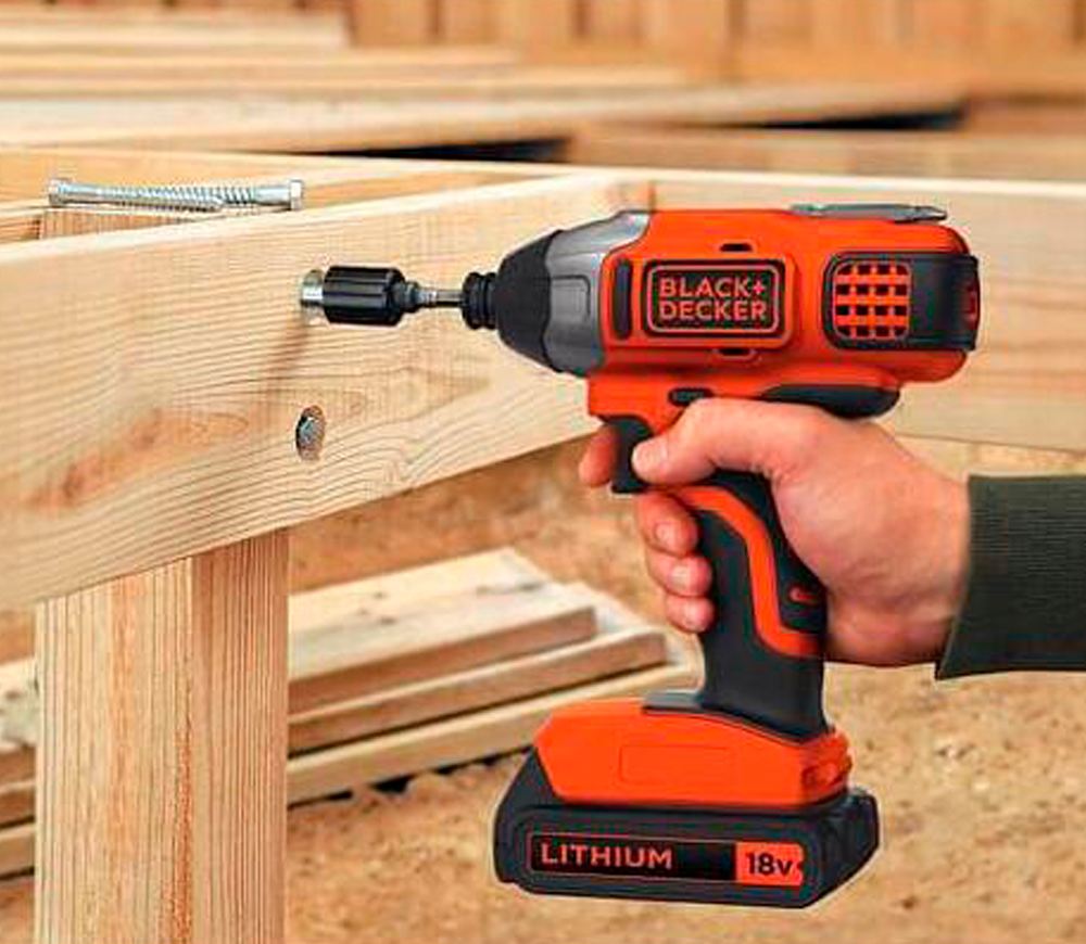 Набор аккумуляторных инструментов BLACK&DECKER BCK21S1S 18В 1.5Ач photo 1