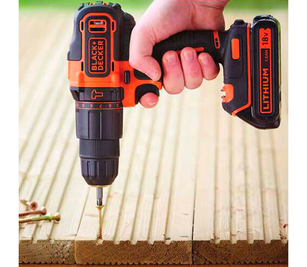 Набор аккумуляторных инструментов BLACK&DECKER BCK21S1S 18В 1.5Ач photo 3