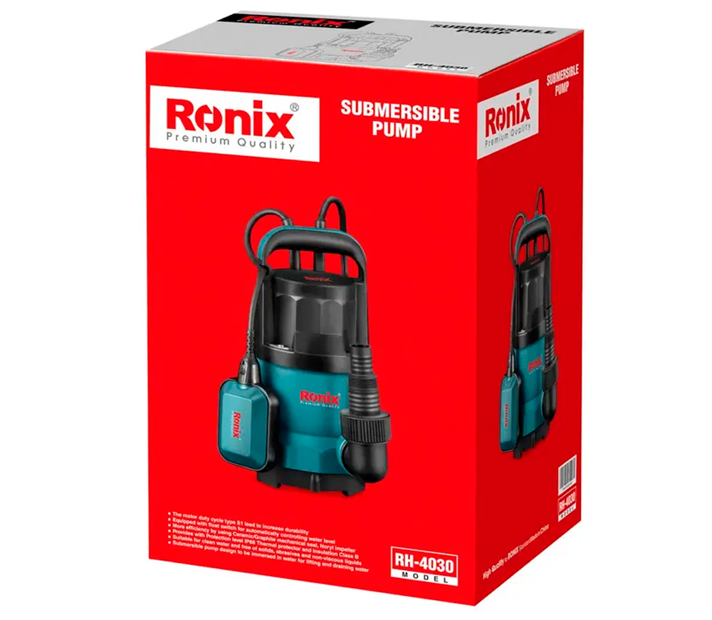 Дренажный насос RONIX RH-4030 410вт 7000л/ч photo 7