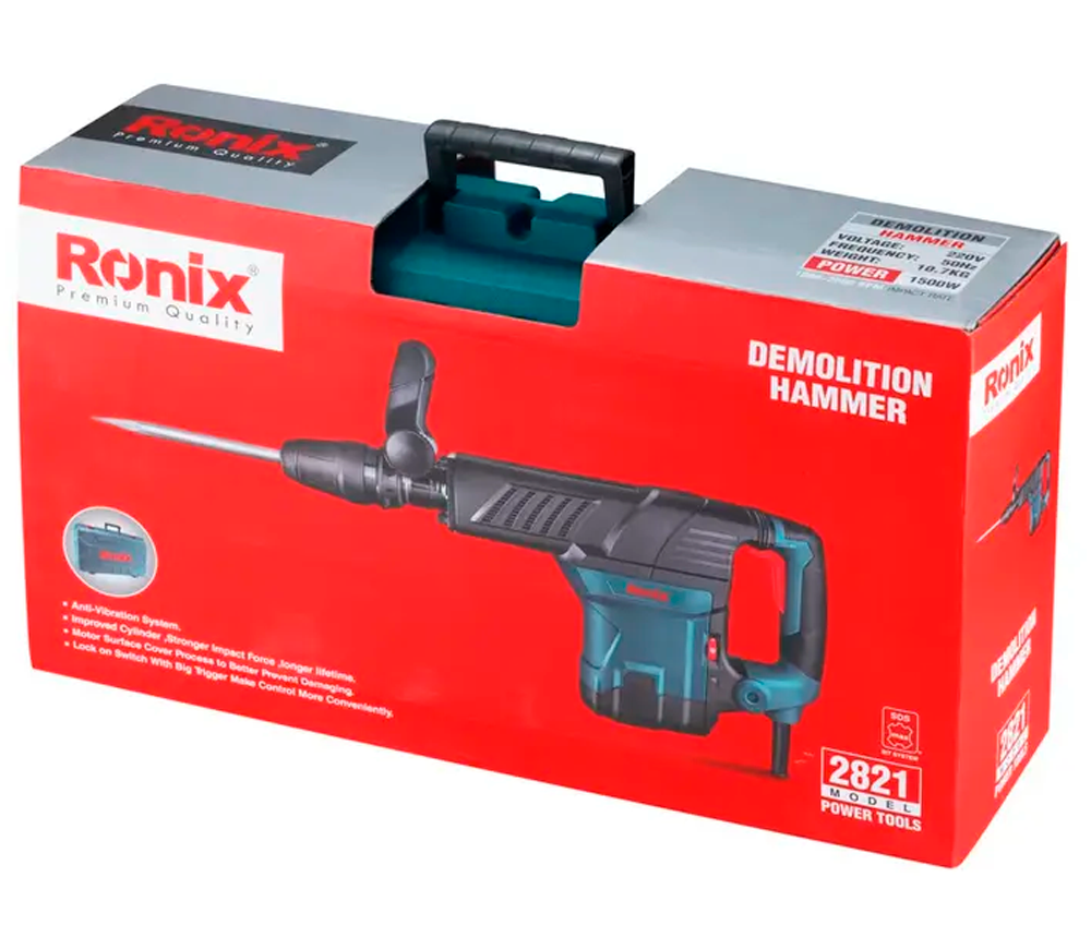 Отбойный молоток RONIX 2821 1500вт 27Дж photo 2