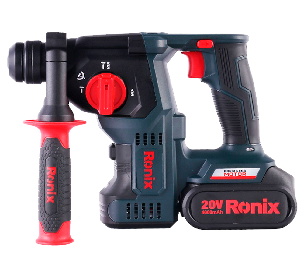 Перфоратор аккумуляторный RONIX 8911K 1.7Дж 20В 4Ач photo 0