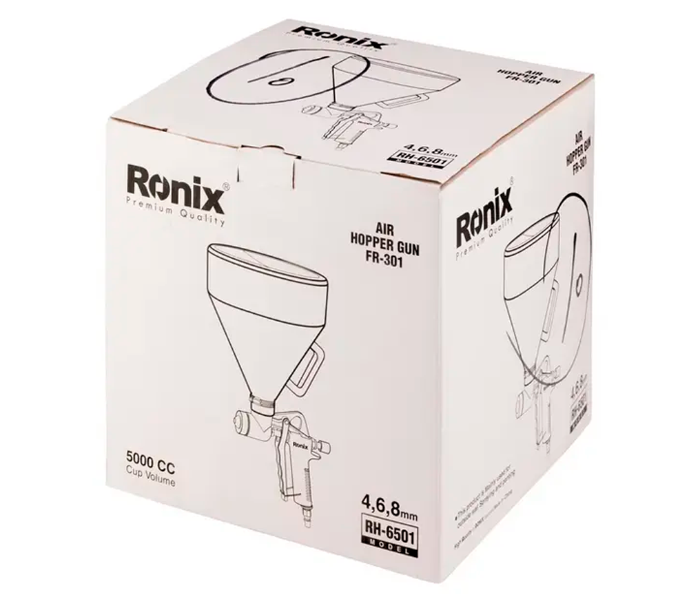 Штукатурный хоппер-ковш RONIX RH-6501 5л 4/6/8мм photo 5