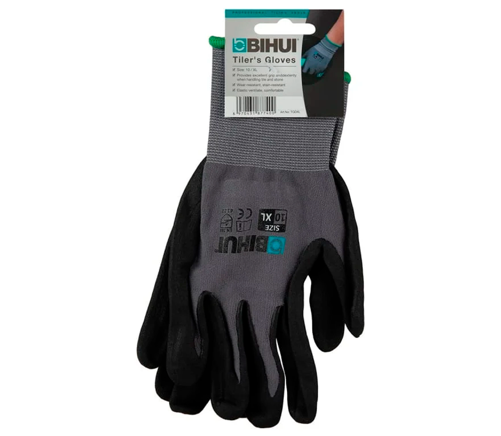 Профессиональные перчатки плиточника BIHUI TGDXL 10/XL photo