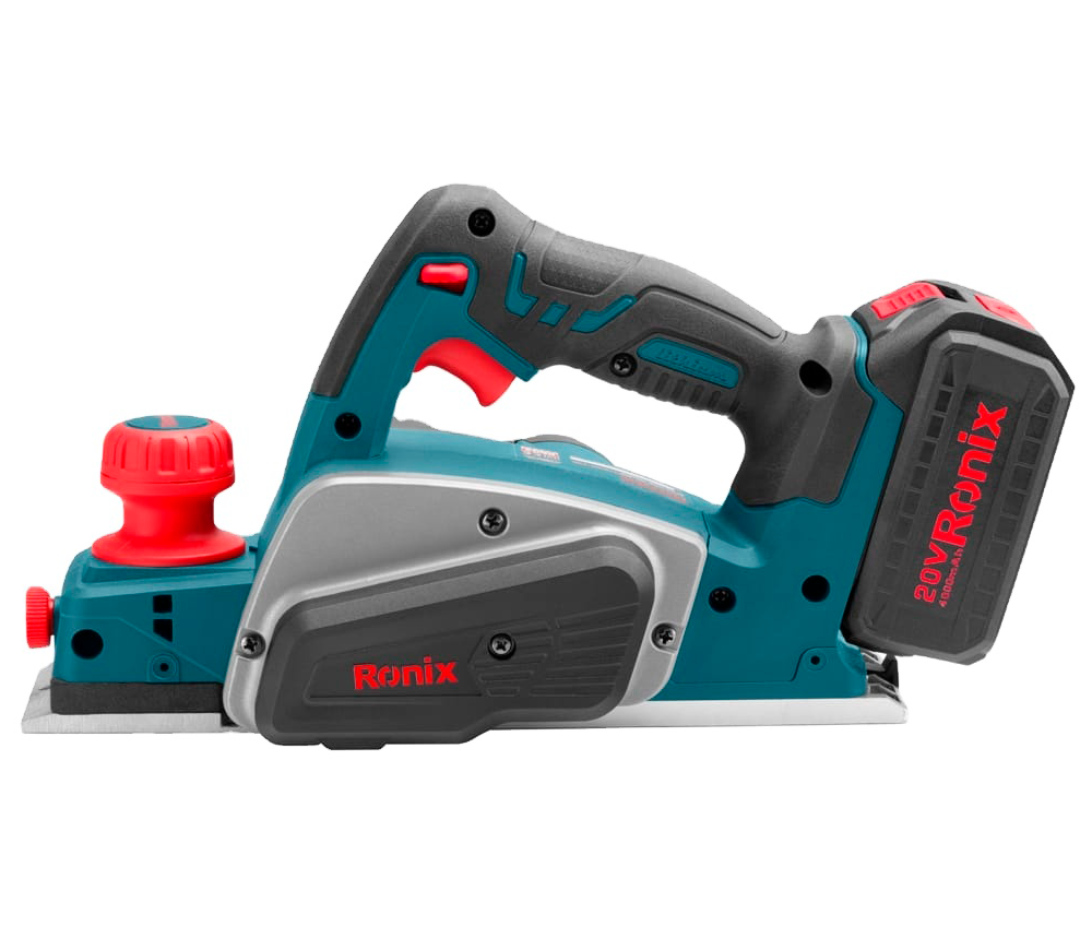 Рубанок аккумуляторный RONIX 8603 20В 4Ач 82мм photo 0