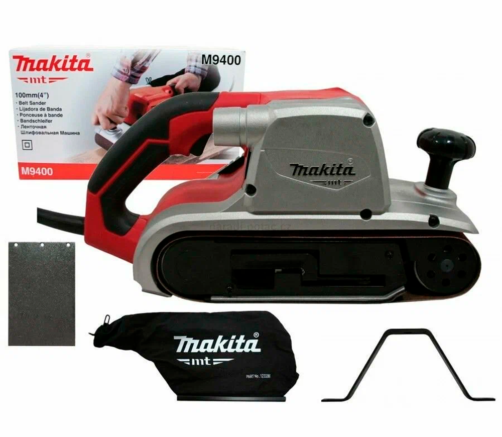 Шлифмашина ленточная MAKITA M9400 940вт 100 мм photo 5