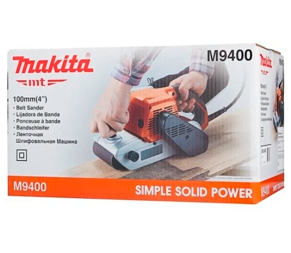Шлифмашина ленточная MAKITA M9400 940вт 100 мм photo 6