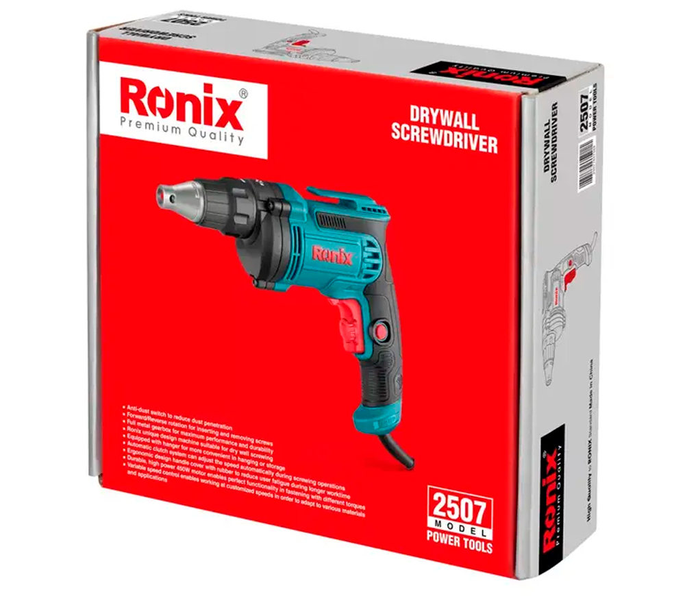 Шуруповёрт для гипсокартона RONIX 2507 450вт photo 3