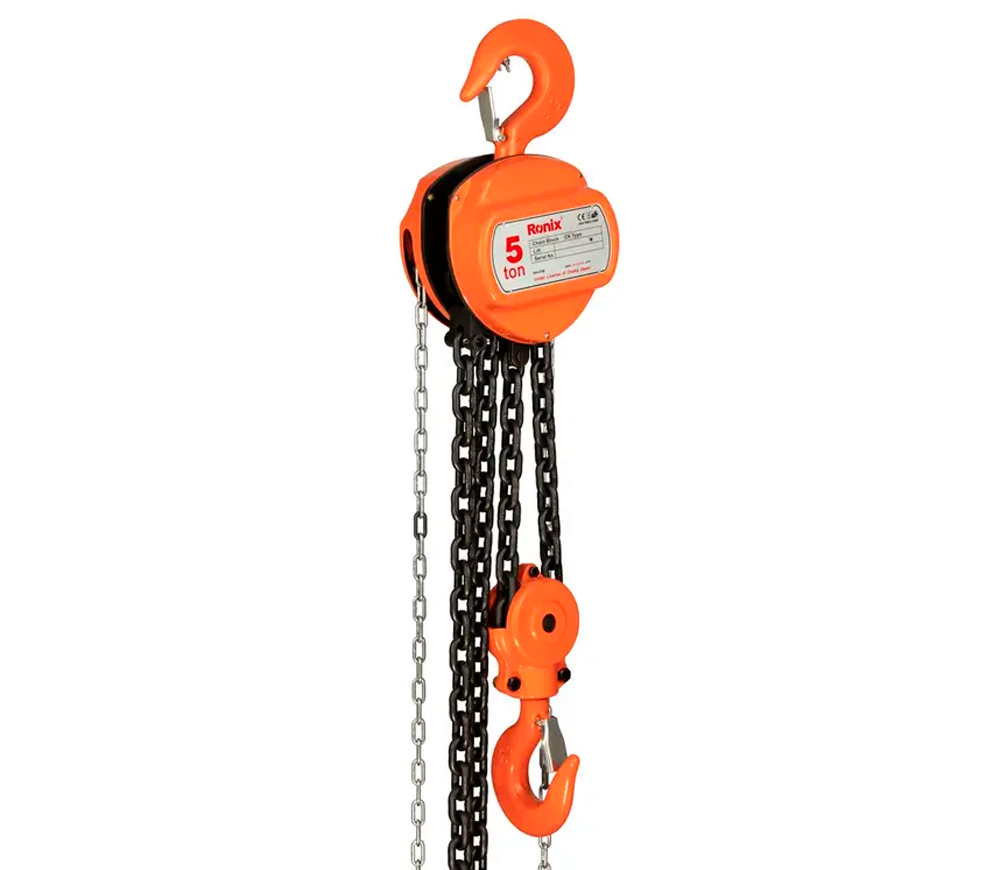 Цепная ручная таль RONIX RH-4106 5000kg 3м photo 0