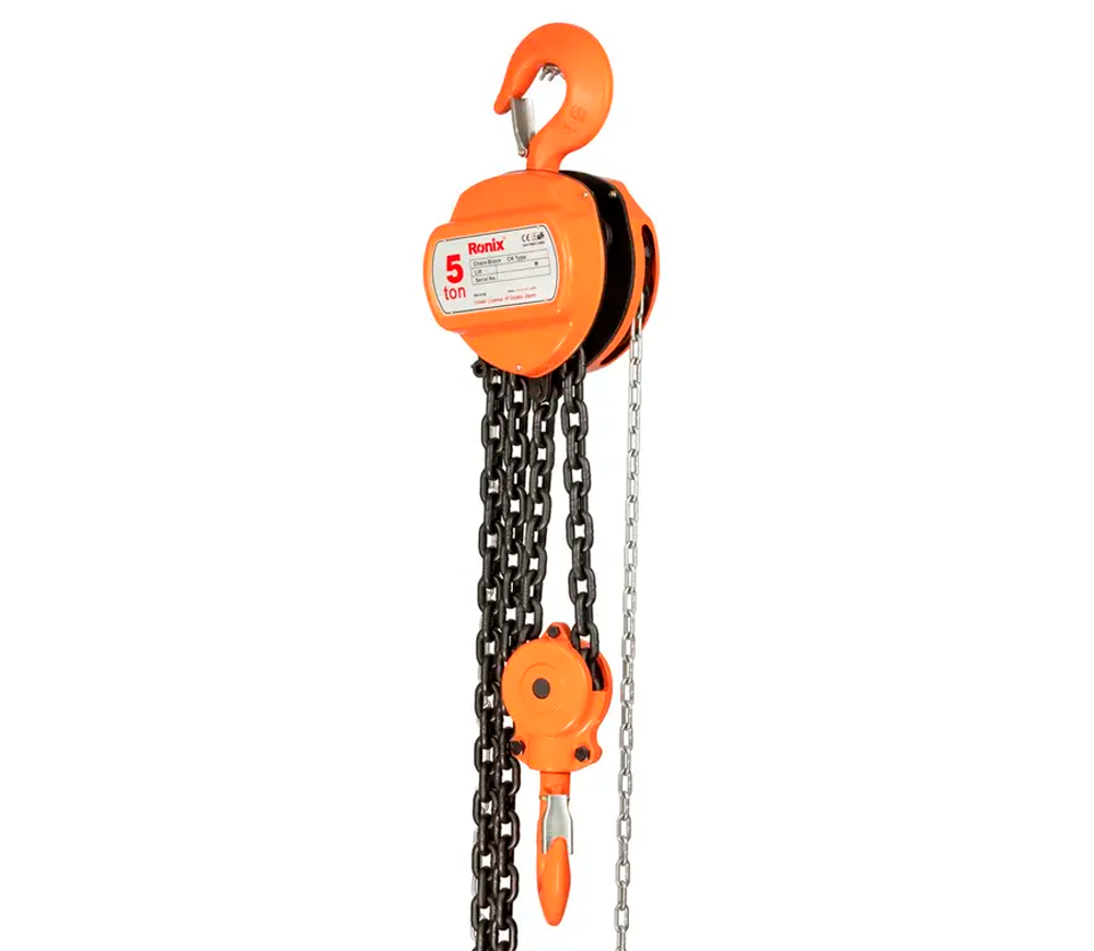 Цепная ручная таль RONIX RH-4106 5000kg 3м photo 2