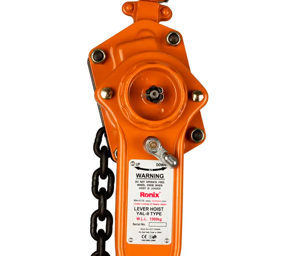 Цепная таль рычажная RONIX RH-4110 1500kg 1.5м photo 5
