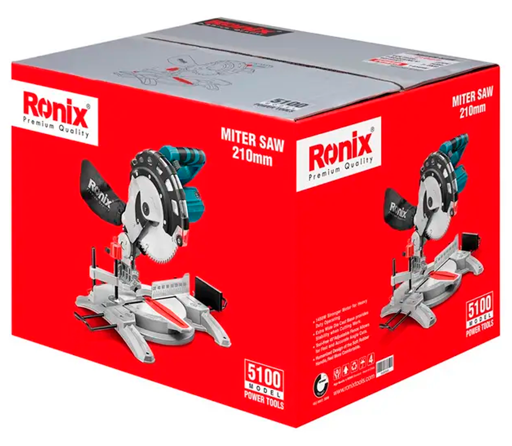 Торцовочная пила RONIX 5100 1450вт 210мм photo 1