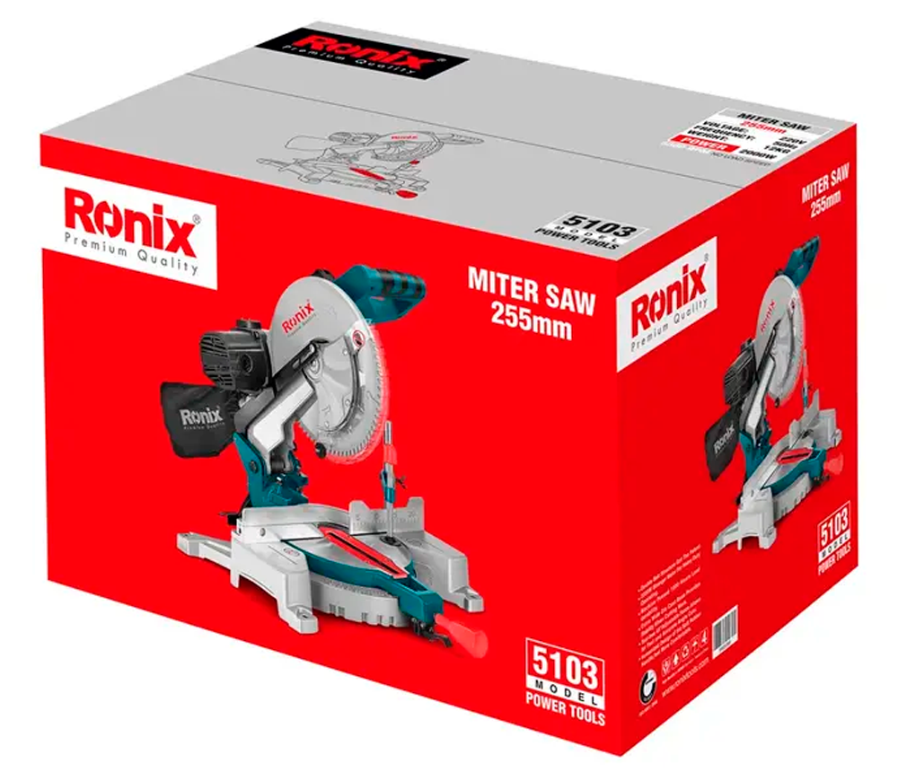 Торцовочная пила RONIX 5103 2000вт 255мм photo 1