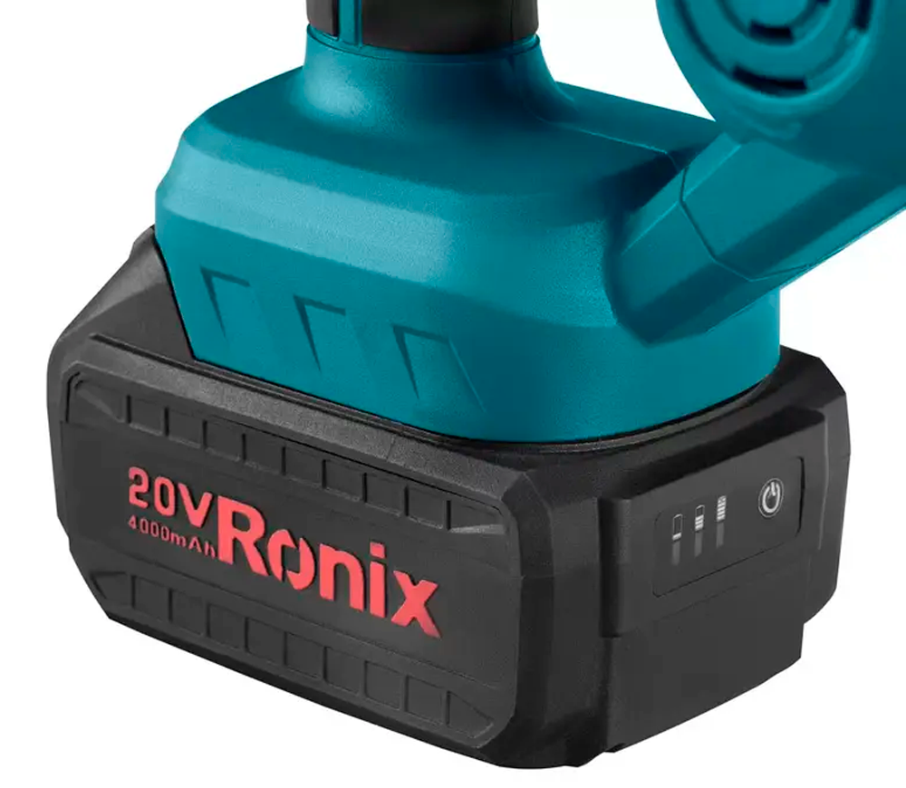 Воздуходувка аккумуляторная RONIX 8611 2800л/мин 20В 2Ач photo 3