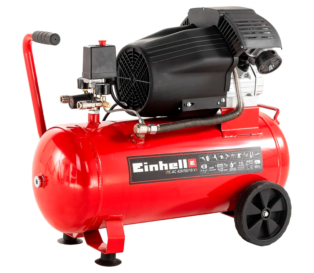 Компрессор EINHELL TC-AC 420/50/10 V 420л/мин 50л photo