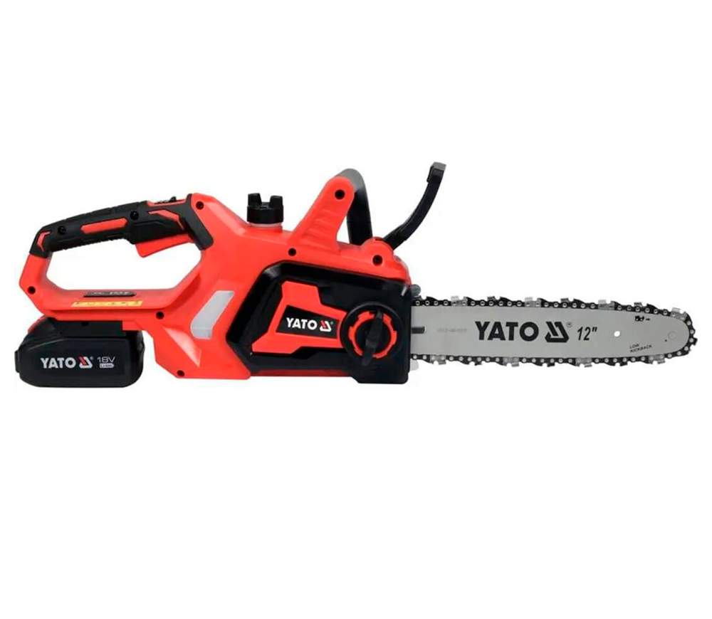 Цепная пила аккумуляторная YATO YT828137 300мм 18В 4Ач photo 1