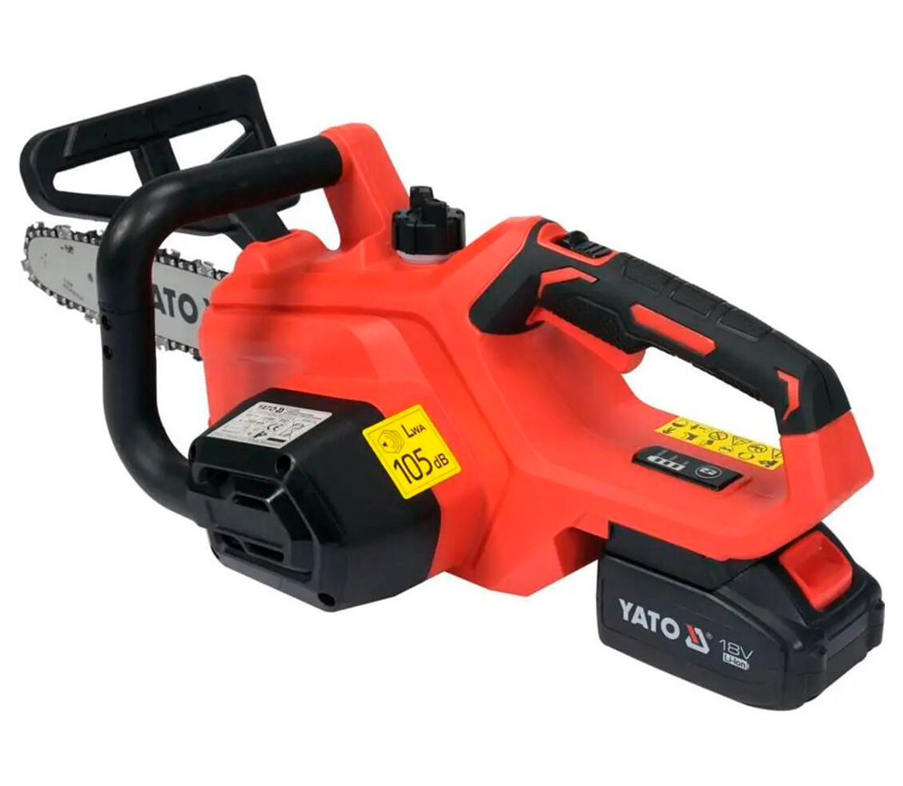Цепная пила аккумуляторная YATO YT828137 300мм 18В 4Ач photo 3