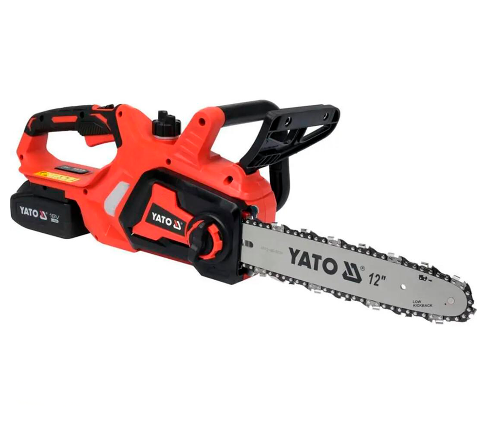 Цепная пила аккумуляторная YATO YT828137 300мм 18В 4Ач photo