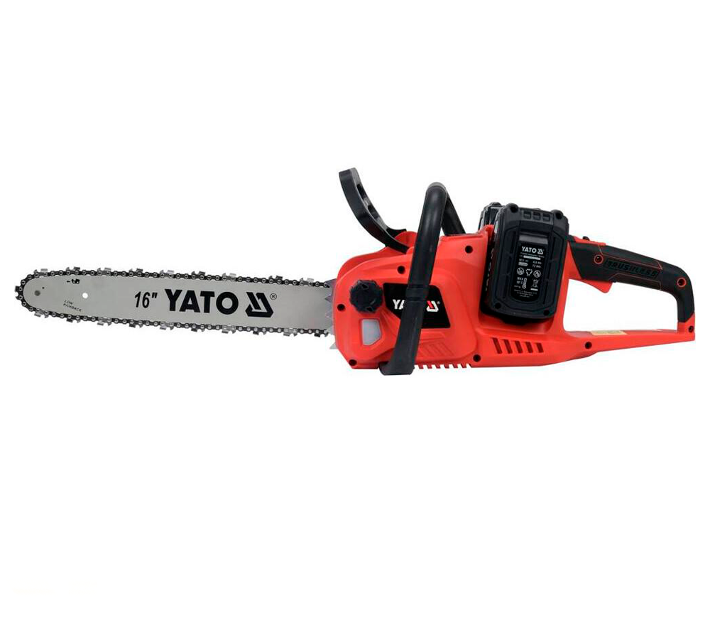 Цепная пила аккумуляторная YATO YT828131 400мм 2x18В 4Ач photo 0