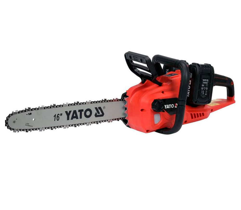 Цепная пила аккумуляторная YATO YT828131 400мм 2x18В 4Ач photo
