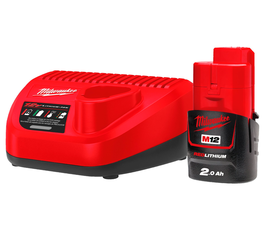 Set încărcător + acumulator MILWAUKEE M12NRG-201 36w 12V 3A photo