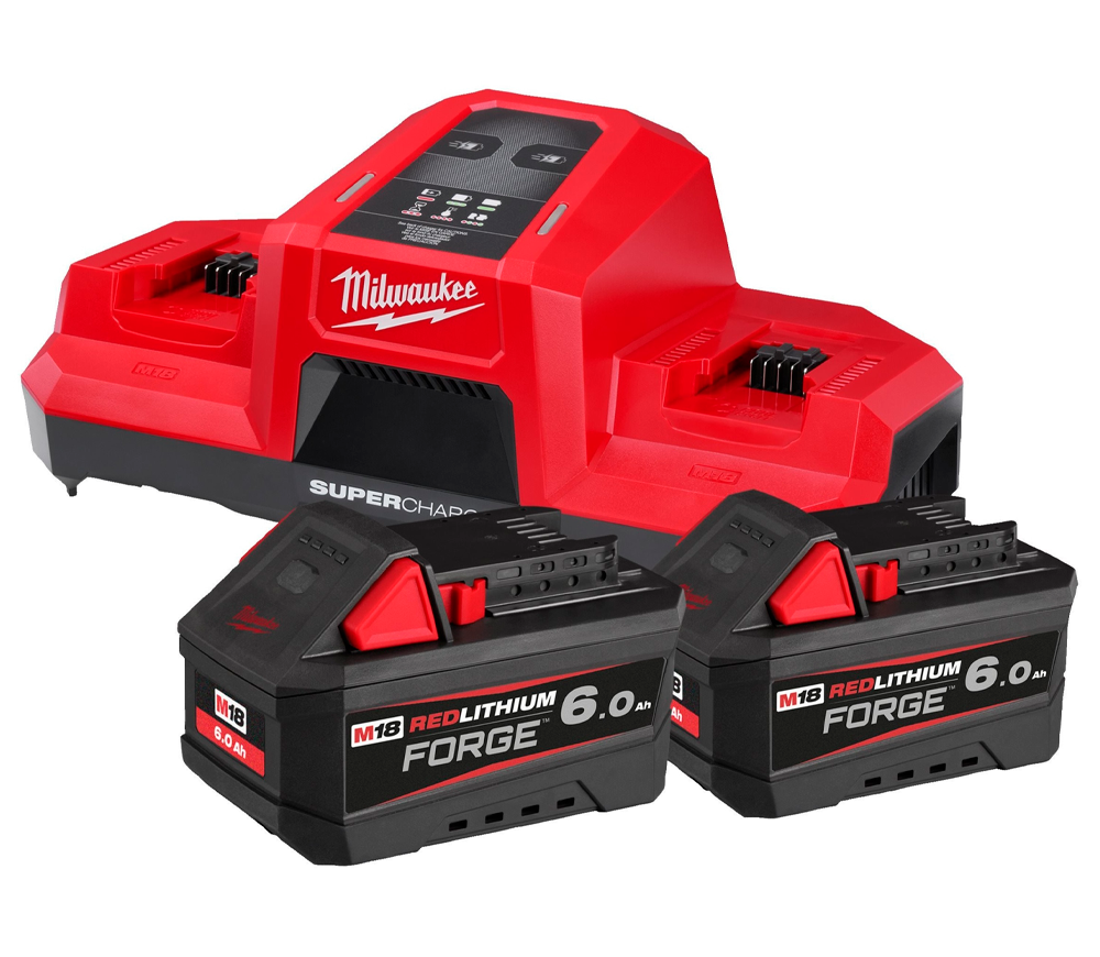 Набор зарядное устройство + аккумулятор MILWAUKEE M18 FORGENRG-602 320вт 18В 18A photo