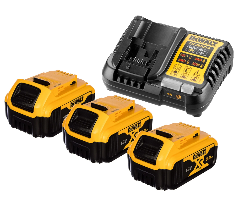 Набор зарядное устройство + аккумулятор DEWALT DCB1104P3 240вт 12-54В 4A photo