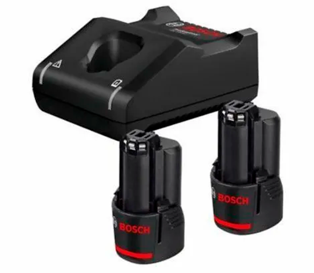 Set încărcător + acumulator BOSCH GBA 2x3Ah 12V GAL 12V-40 60w 10.8-12V 4A photo