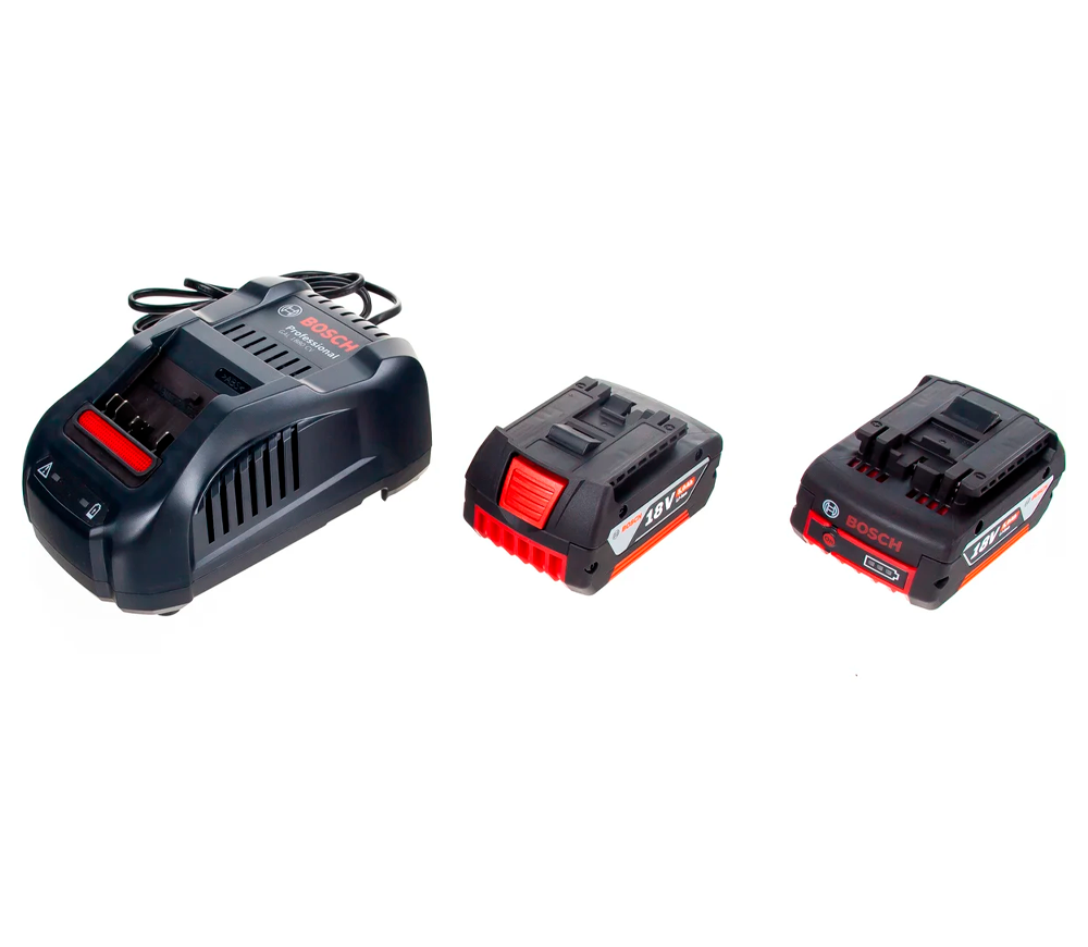 Набор зарядное устройство + аккумулятор BOSCH GBA 2x5Ah 18V GAL 1880 CV 145вт 14.4-18В 8A photo 1