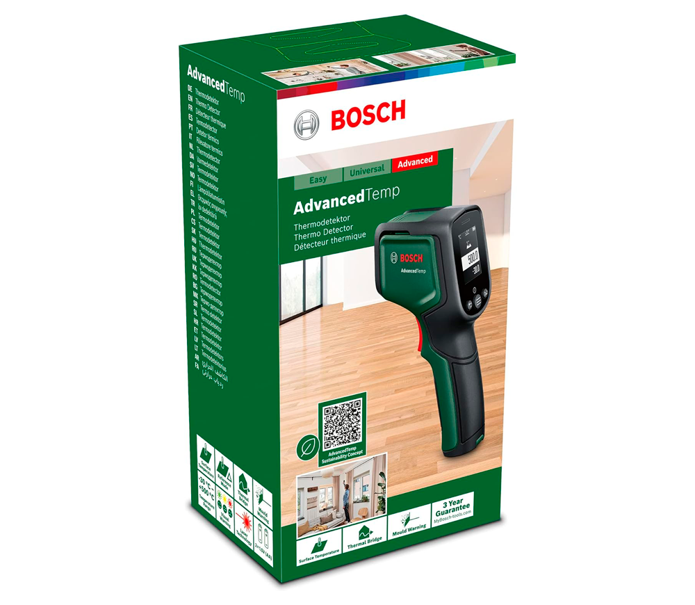 Бесконтактный цифровой пирометр BOSCH AdvancedTemp -30/+550°C photo 0