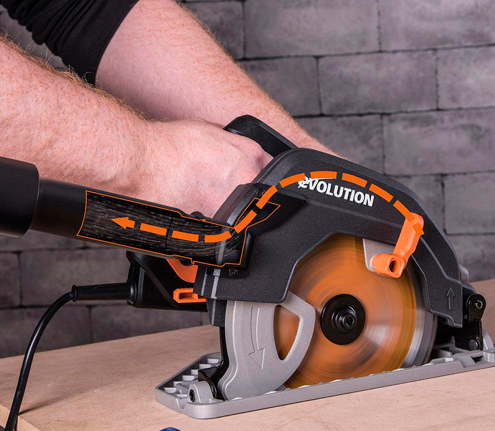 Дисковая пила EVOLUTION R185CCS 1600вт 185мм photo 4