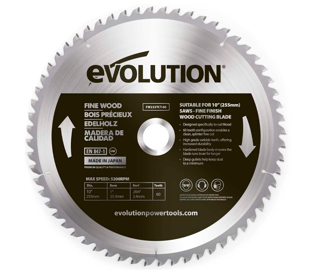 Пильный диск EVOLUTION FW255TCT-60 255мм 2.4мм photo