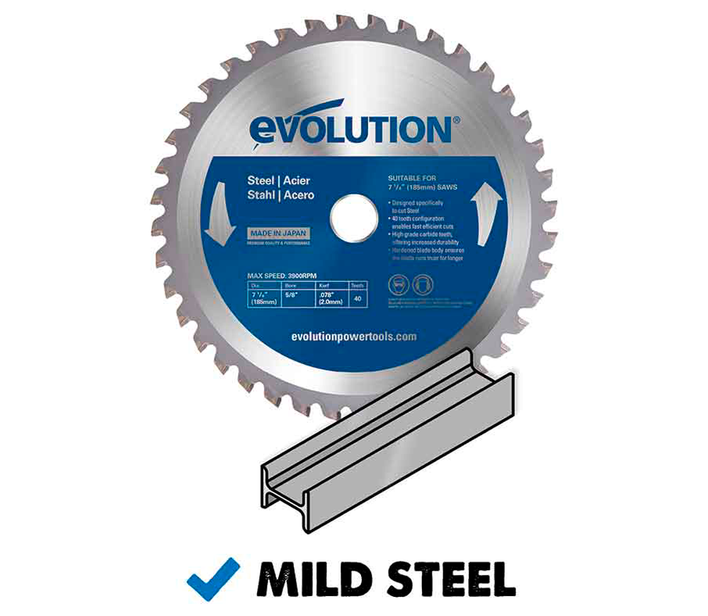 Пильный диск EVOLUTION M185TCT-40CS/MS 185мм 2мм photo 0